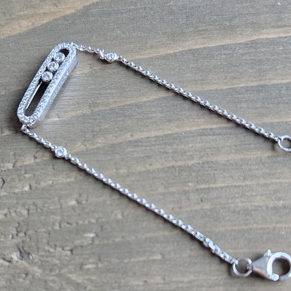 Messika Baby Move white gold and diamond pavé bracelet - Picture 8 of 10